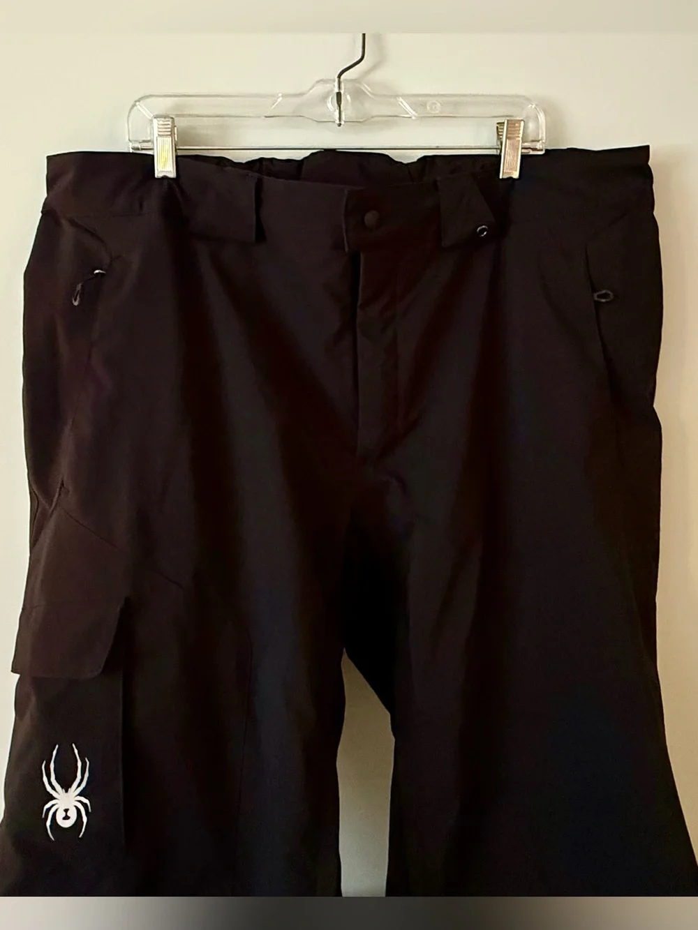 Spyder Men’s XXL Short Black Cargo Snow Ski Snowboard Thinsulate Pants ~Like New - Picture 3 of 16